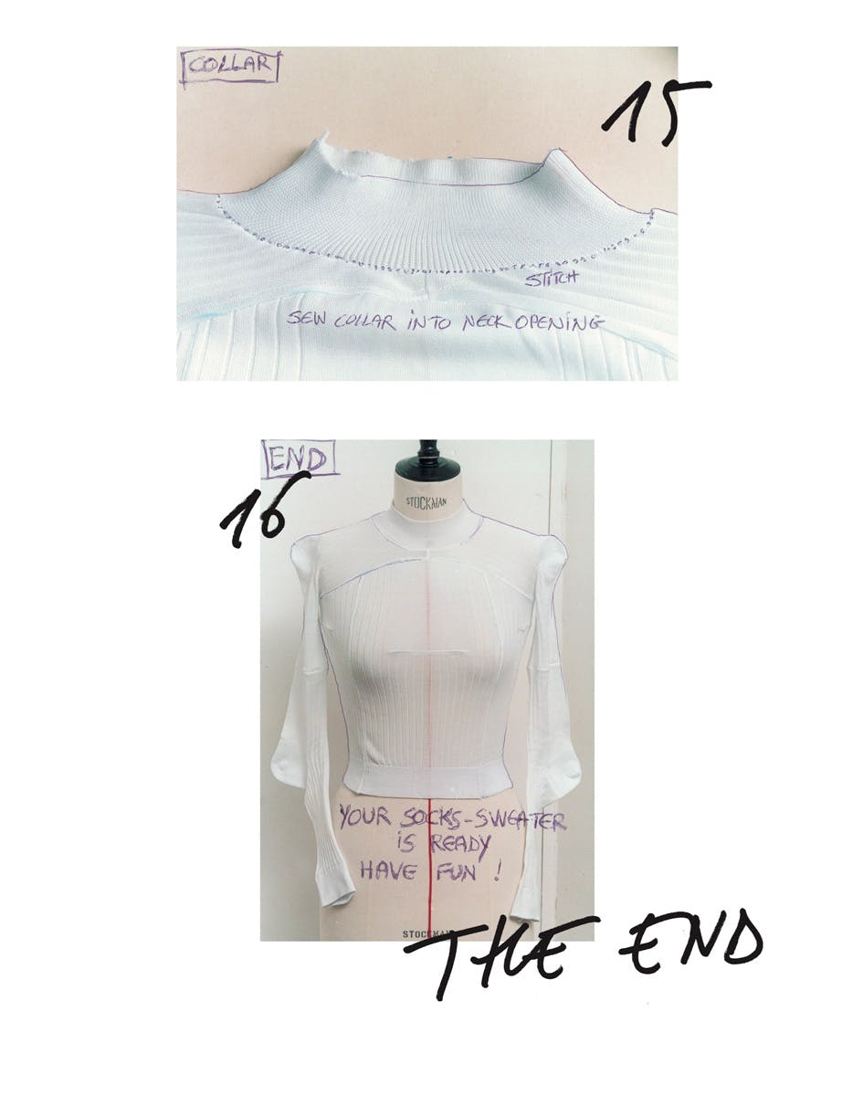 maison margiela sock sweater